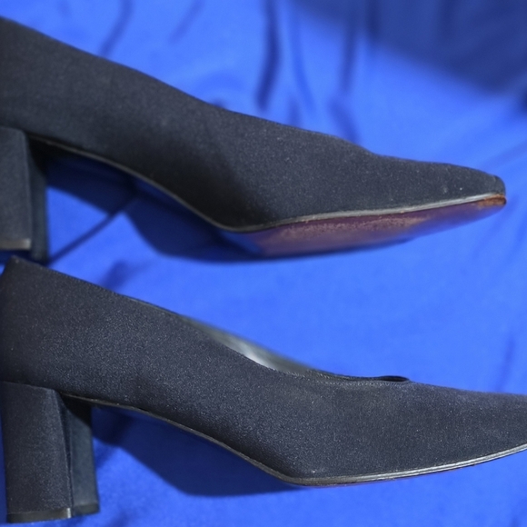 STUART WEITZMAN BLACK PUMPS HEELS SIZE 7.5 - Picture 4 of 8